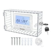 Nayueo Clearance Thermometer Thermostat Box Thermostat With A Key Lock Transparent Cover Easy Installation Fit Thermostat Cover